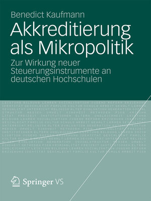 cover image of Akkreditierung als Mikropolitik